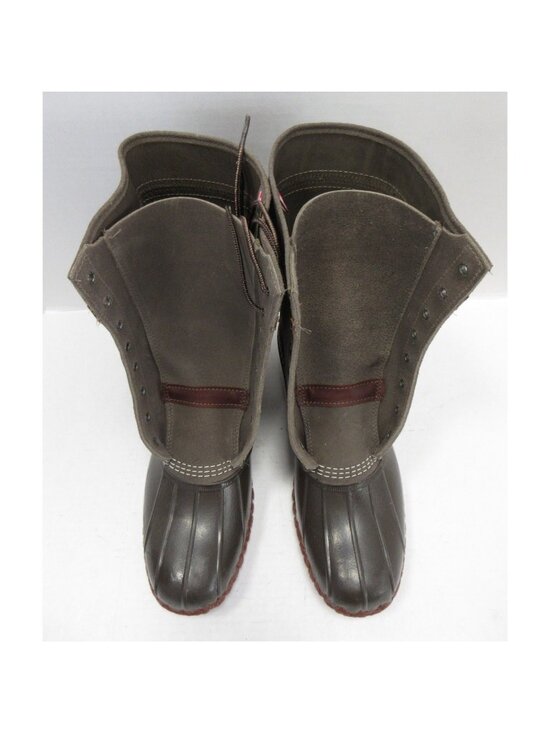 LL Bean Bean Boots 10 M Signature Primaloft Leather Insulated Duck USA main image 12